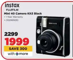 HiFi Corp instax FUJIFILM Mini 40 Camera Kit3 Black offer