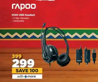 HiFi Corp Rapoo H120 USB Headset offer