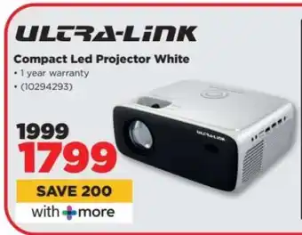 HiFi Corp Ultra-Link Compact Led Projector White offer