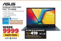 HiFi Corp ASUS Vivobook X1504 Intel Core i5 Laptop offer