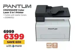 HiFi Corp PANTUM CM2105ADW Color Laser 3 In 1 Printer offer
