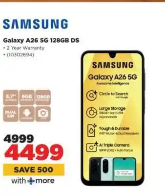 HiFi Corp Samsung Galaxy A26 5G 128GB DS offer