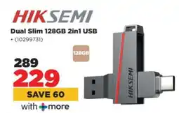 HiFi Corp HIKSEMI Dual Slim 128GB 2in1 USB offer