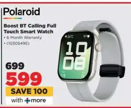 HiFi Corp Polaroid Boost BT Calling Full Touch Smart Watch offer