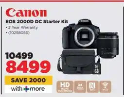 HiFi Corp Canon EOS 2000D DC Starter Kit offer