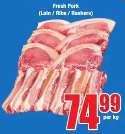 Boxer Superstores Fresh Pork Loin/ Ribs/ Rashers offer