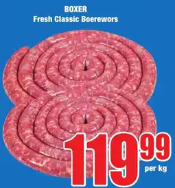 Boxer Superstores BOXER Fresh Classic Boerewors offer