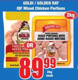 Boxer Superstores GOLDI/ GOLDEN RAY IQF Mixed Chicken Portions offer