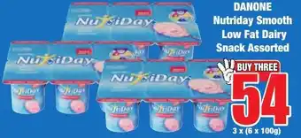 Boxer Superstores DANONE Nutriday Smooth Low Fat Dairy Snack Assorted offer