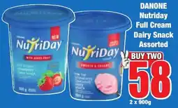 Boxer Superstores DANONE Nutriday Full Cream Dairy Snack Assorted offer
