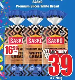 Boxer Superstores SASKO Premium Slices White Bread offer