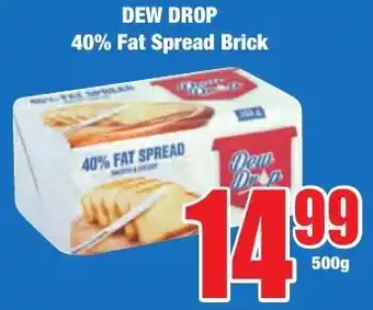 Boxer Superstores DEW DROP 40% Fat Spread Brick offer