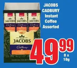 Boxer Superstores JACOBS CADBURY Instant Coffee Assorted offer