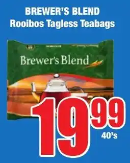 Boxer Superstores BREWER'S BLEND Rooibos Tagless Teabags offer