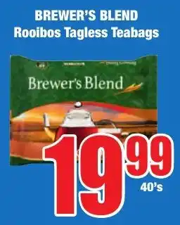 Boxer Superstores BREWER'S BLEND Rooibos Tagless Teabags offer