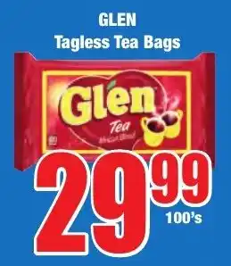 Boxer Superstores GLEN Tagless Tea Bags offer