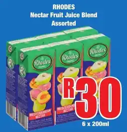 Boxer Superstores RHODES Nectar Fruit Juice Blend Assorted offer