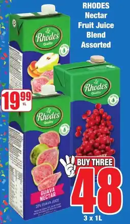 Boxer Superstores RHODES Nectar Fruit Juice Blend Assorted offer