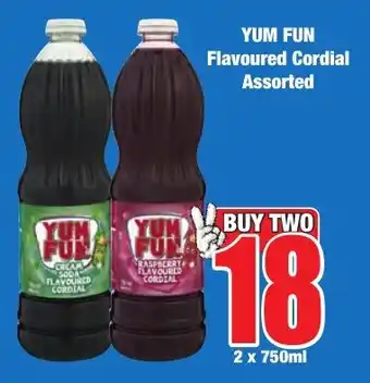 Boxer Superstores YUM FUN Flavoured Cordial Assorted offer