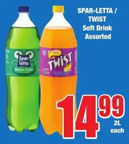 Boxer Superstores SPAR-LETTA/ TWIST Soft Drink Assorted offer
