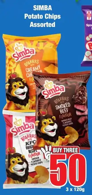 Boxer Superstores SIMBA Potato Chips Assorted offer