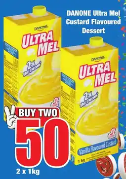 Boxer Superstores DANONE Ultra Mel Custard Flavoured Dessert offer