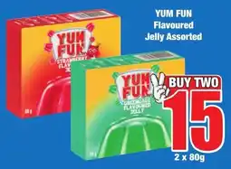 Boxer Superstores YUM FUN Flavoured Jelly Assorted offer