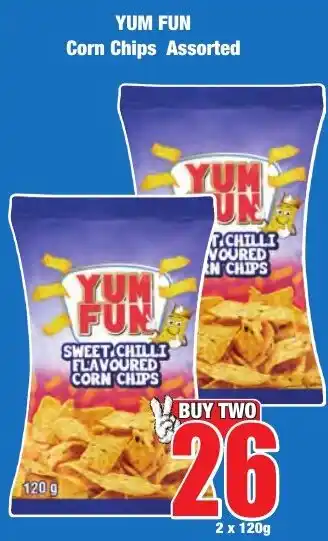 Boxer Superstores YUM FUN Corn Chips Assorted offer