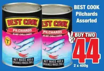 Boxer Superstores BEST COOK Pilchards Assorted offer