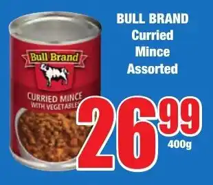 Boxer Superstores BULL BRAND Curried Mince Assorted offer