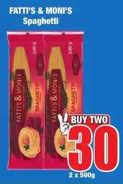 Boxer Superstores FATTI'S & MONI'S Spaghetti offer