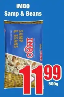 Boxer Superstores IMBO Samp & Beans offer