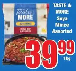Boxer Superstores TASTE & MORE Soya Mince Assorted offer