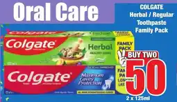 Boxer Superstores COLGATE Herbal/ Regular Toothpaste Family Pack offer