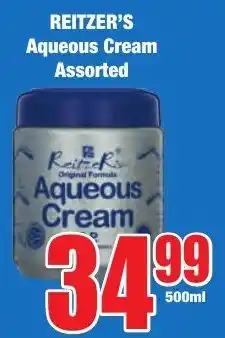 Boxer Superstores REITZER'S Aqueous Cream Assorted offer