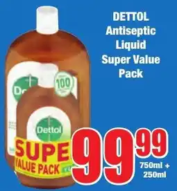 Boxer Superstores DETTOL Antiseptic Liquid Super Value Pack offer