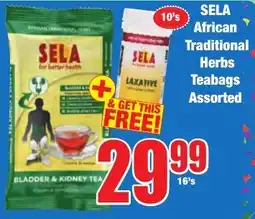 Boxer Superstores SELA African Traditional Herbs Teabags Assorted offer