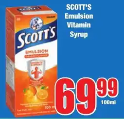Boxer Superstores SCOTT'S Emulsion Vitamin Syrup offer