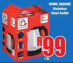 Boxer Superstores HOME SQUARE Stainless Steel Kettle offer