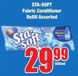 Boxer Superstores STA-SOFT Fabric Conditioner Refill Assorted offer