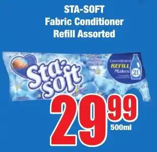 Boxer Superstores STA-SOFT Fabric Conditioner Refill Assorted offer