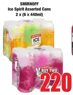 Boxer Superstores SMIRNOFF Ice Spirit Assorted Cans offer