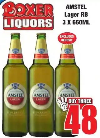 Boxer Superstores AMSTEL Lager RB offer