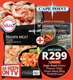 Checkers Hyper Cape Point Platter Prawns/ Prawn Meat offer