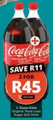 Checkers Hyper Coca-Cola Original Taste Less Sugar Soft Drink offer