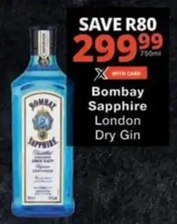 Checkers Hyper Bombay Sapphire London Dry Gin offer