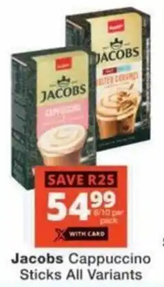 Checkers Hyper Jacobs Cappuccino Sticks All Variants offer