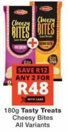 Checkers Hyper Tasty Treats Cheesy Bites All Variants offer
