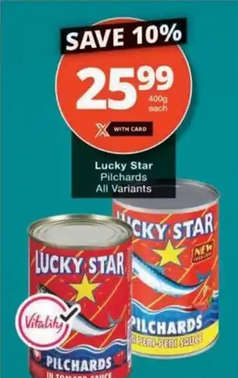 Checkers Hyper Lucky Star Pilchards All Variants offer