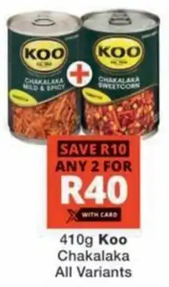 Checkers Hyper Koo Chakalaka All Variants offer